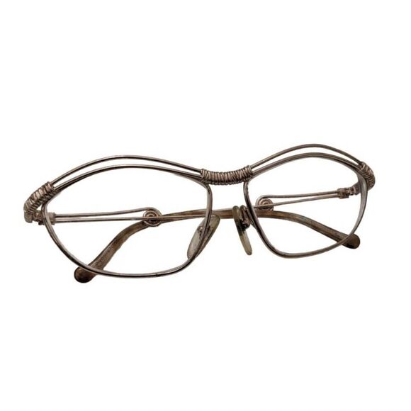 Christian Lacroix 7386 40 Silver Metal Tortoise‎ 57/14-125 Austria Frames Only - Picture 1 of 8